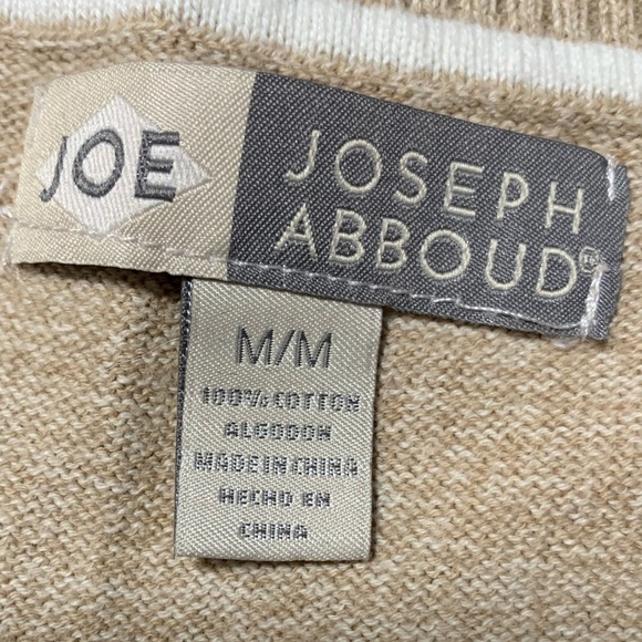 3/$20 Men’s JOE JOSEPH ABBOUD Solid Beige Sleeveless Sweater Vest Size Medium - Picture 4 of 8